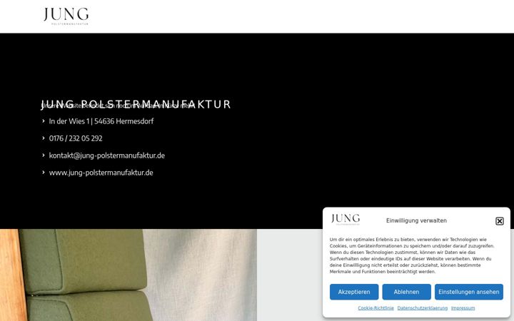 Screenshot of jung-polstermanufaktur.de