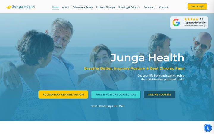 Screenshot of jungahealth.com