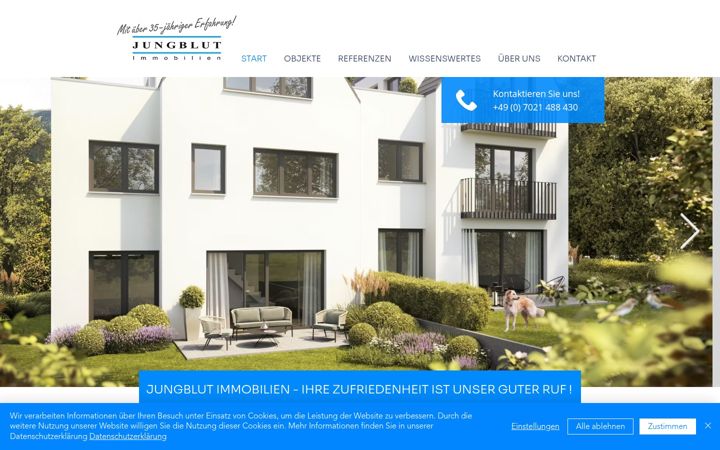 Screenshot of jungblut-immobilien.de