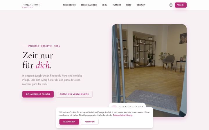 Screenshot of jungbrunnen-ac.de