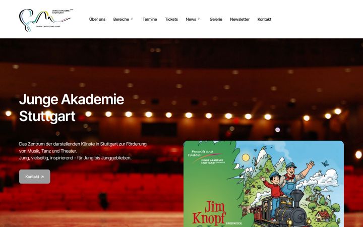 Screenshot of junge-akademie-stuttgart.de