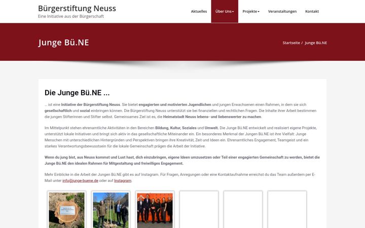 Screenshot of junge-buene.de