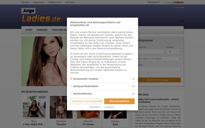 Screenshot of jungeladies.de
