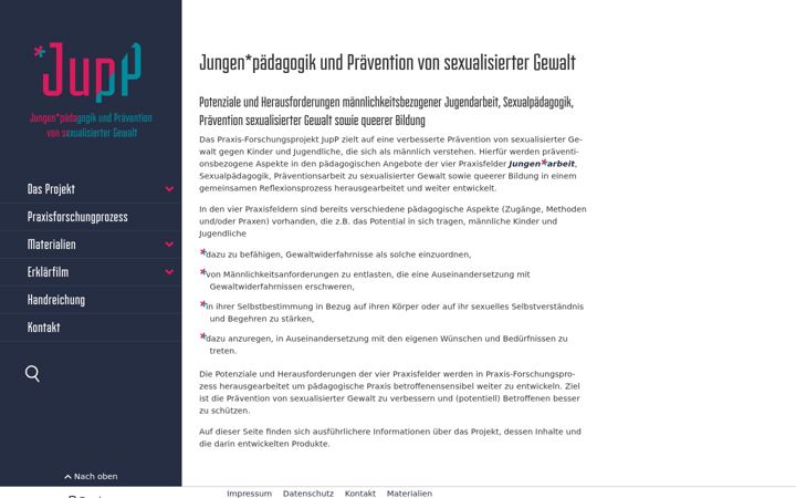 Screenshot of jungenpaedagogik-und-praevention.de