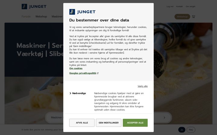 Screenshot of junget.com