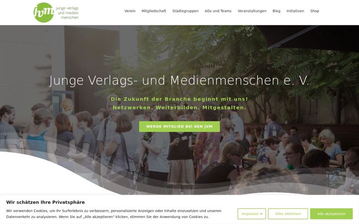 Screenshot of jungeverlagsmenschen.de