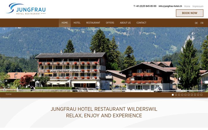 Capture d'écran de jungfrau-hotel.ch