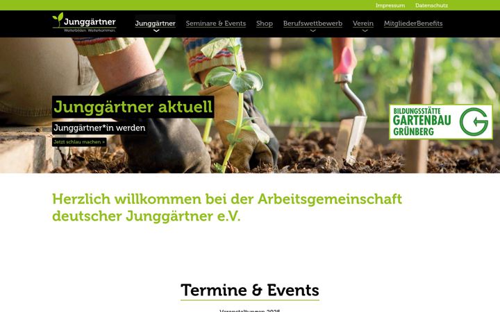Screenshot of junggaertner.de