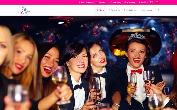 Screenshot of junggesellinnenabschied-party.com