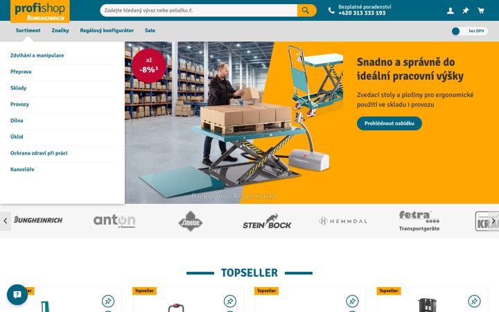 Screenshot of jungheinrich-profishop.cz