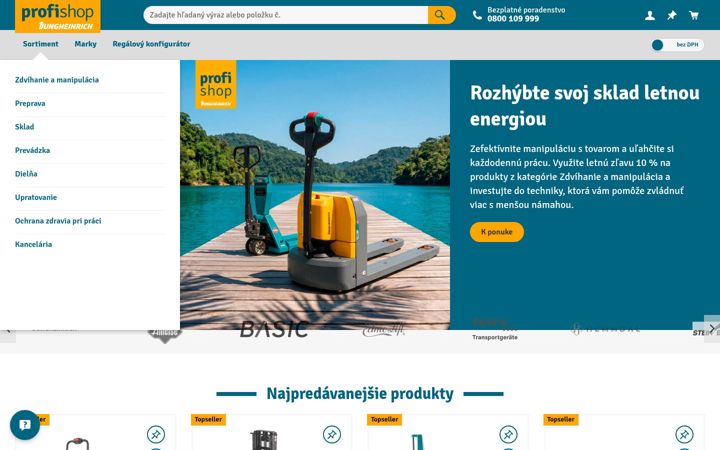 Screenshot of jungheinrich-profishop.sk