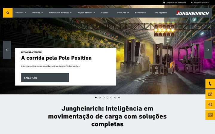 Zrzut ekranu jungheinrich.com.br