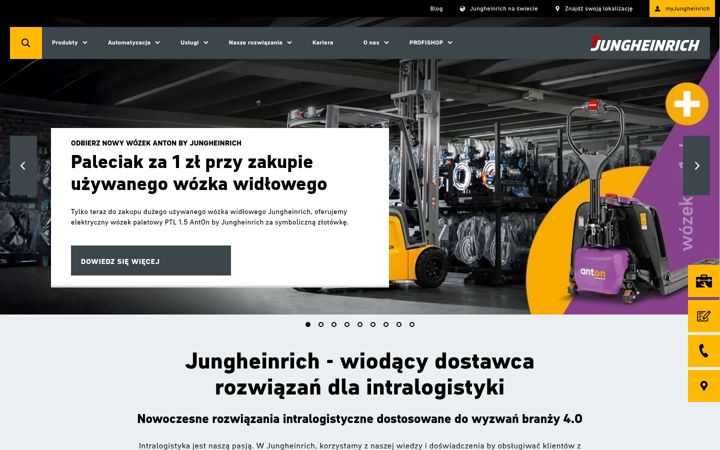Screenshot of jungheinrich.com.pl