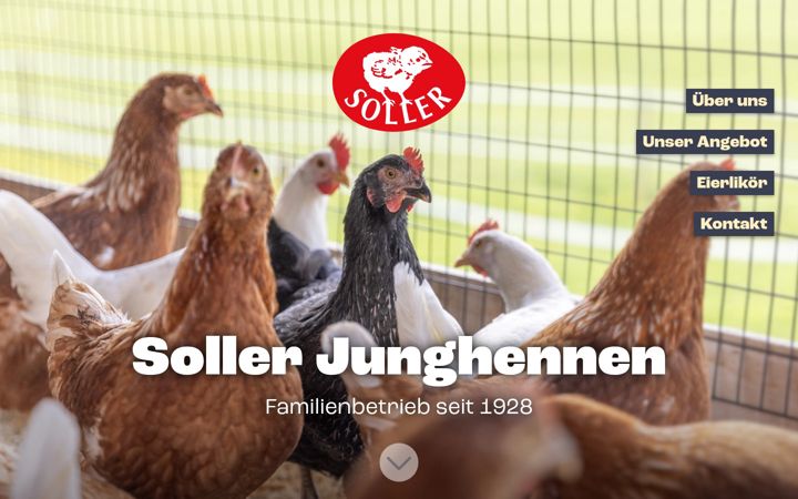 Screenshot of junghennen.ch