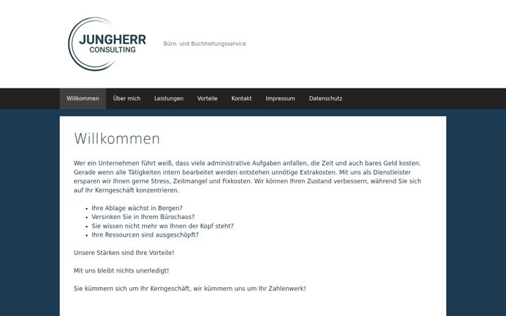 Screenshot of jungherr-consulting.de