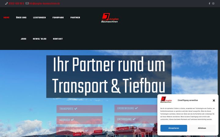 Screenshot of junglas-baumaschinen.de