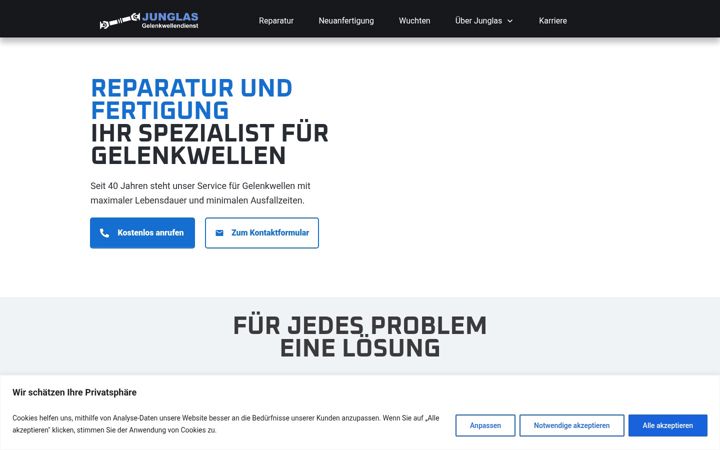 Screenshot of junglas-koeln.de
