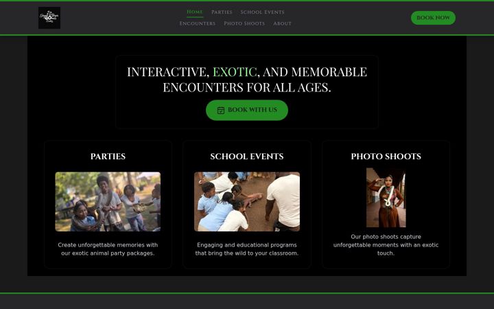 Screenshot of jungleboyzexotics.com