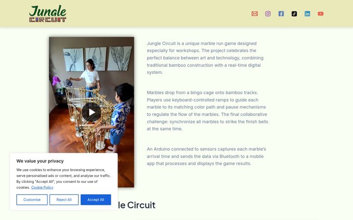 Screenshot of junglecircuit.com