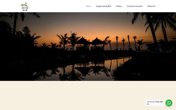 Screenshot of junglecyclingbali.com