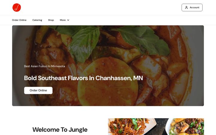 Screenshot of junglekitchen.com