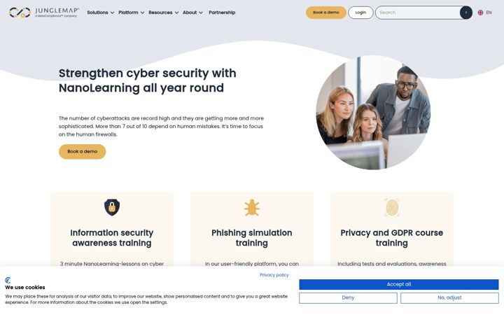 Screenshot of junglemap.com