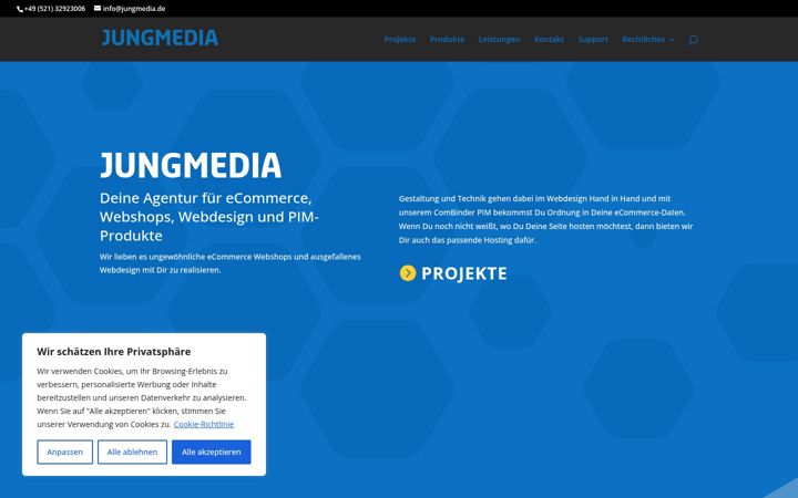 Screenshot of jungmedia.de