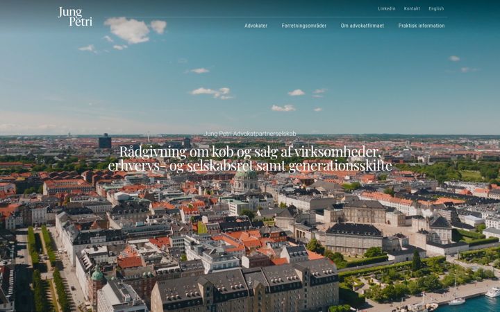 Screenshot of jungpetri.dk