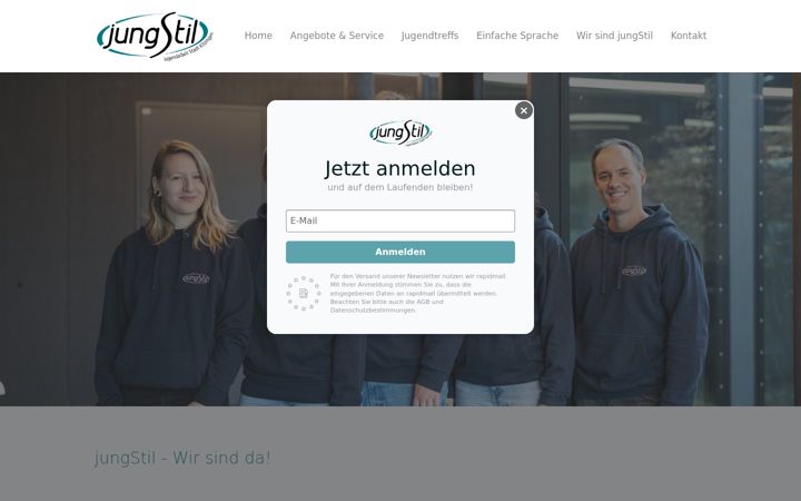 Screenshot of jungstil-kitzingen.de