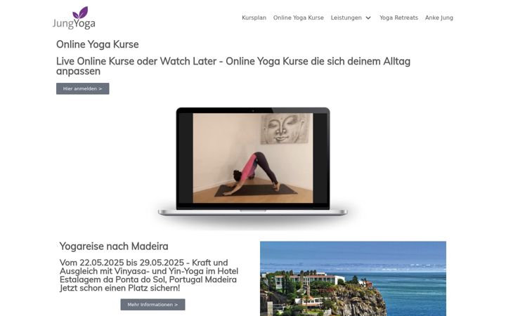 Screenshot of jungyogastuttgart.de