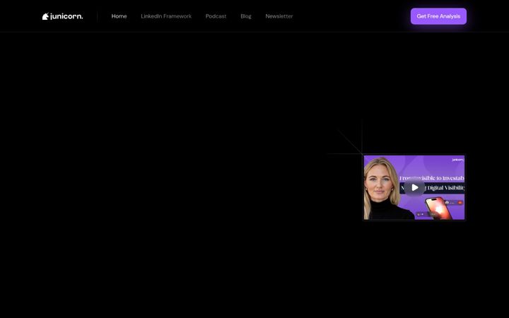 Screenshot of junicornconsulting.com