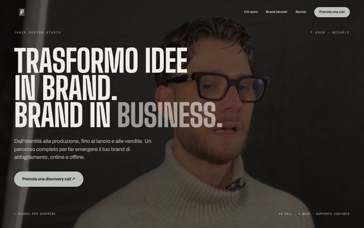 Screenshot of junikdesignstudio.com