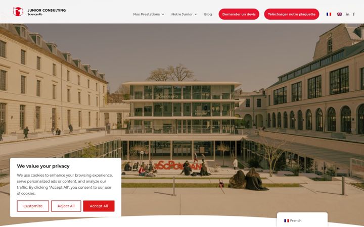 Screenshot of junior-consulting-sciencespo.com