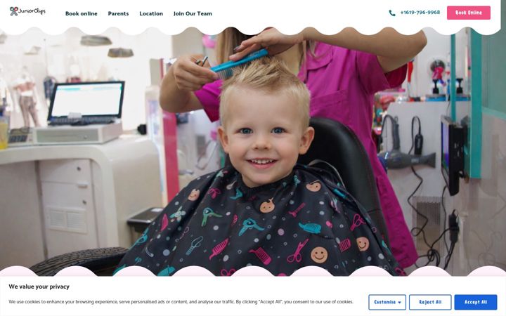 Screenshot of juniorclips.com