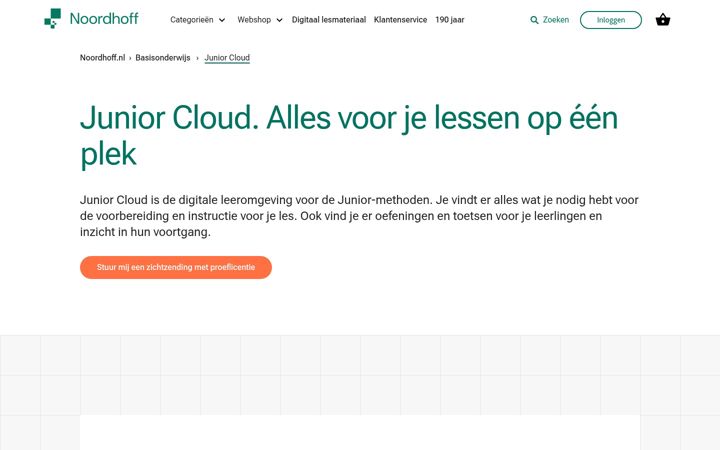 Screenshot of juniorcloud.nl
