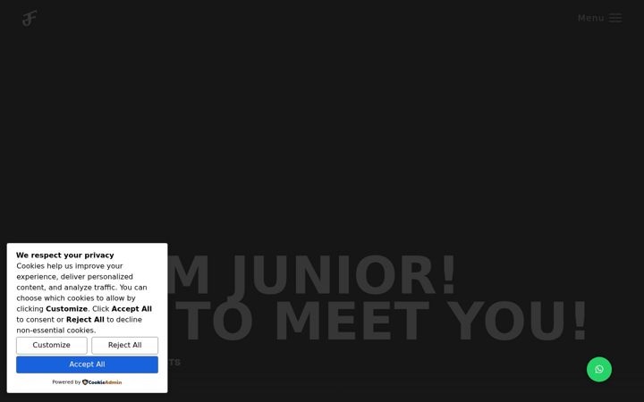 Screenshot of juniorfrancaphotography.com