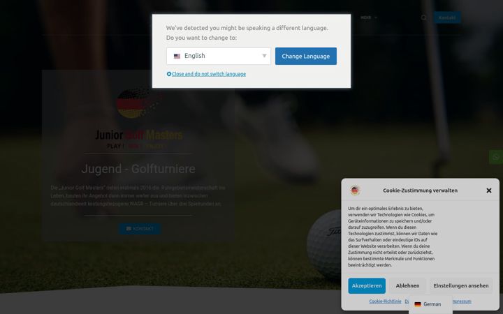 Screenshot of juniorgolfmasters.de