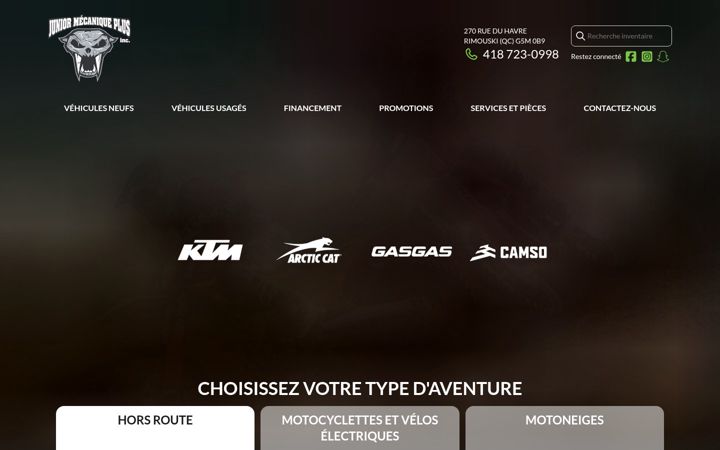 Screenshot of juniormecanique.com