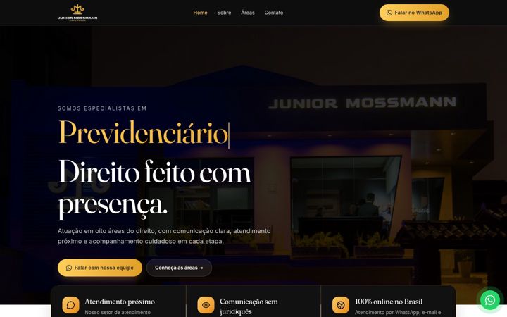 Screenshot of juniormossmann.adv.br