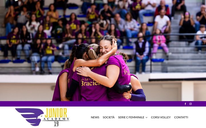 Screenshot of juniorvolleyacademy.it
