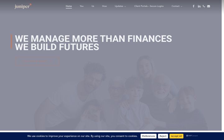 Screenshot of juniperwealth.co.uk