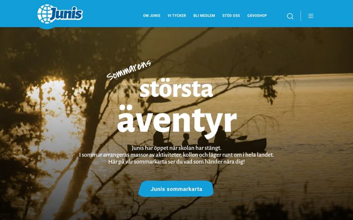 Screenshot of junis.se