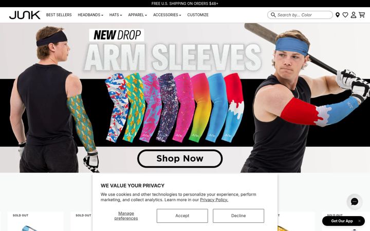 Screenshot of junkbrands.com