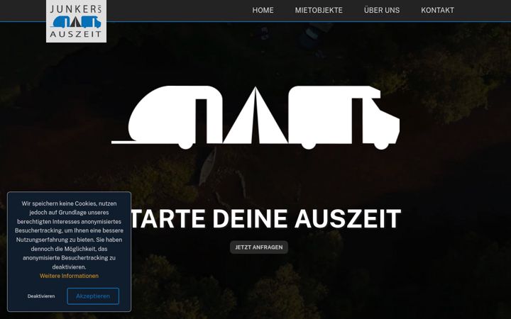 Screenshot of junkers-auszeit.de