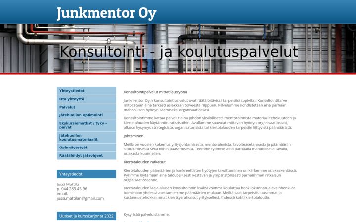 Screenshot of junkmentor.com