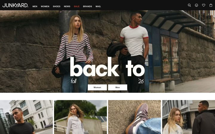 Screenshot of junkyard.com