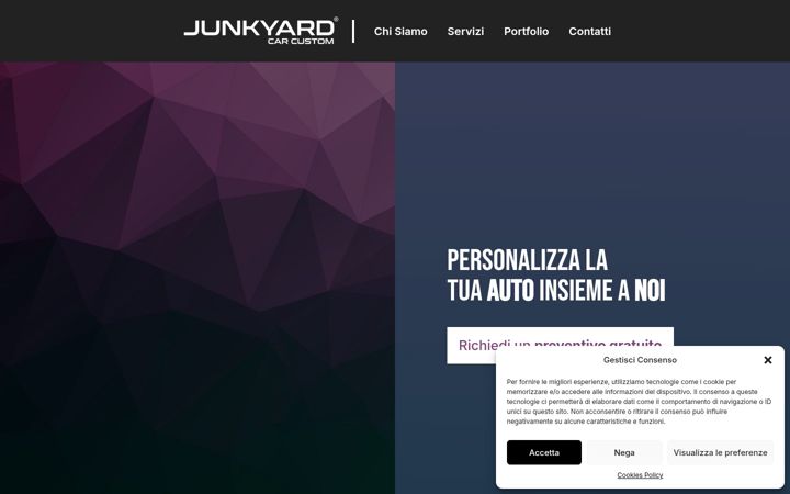 Screenshot of junkyardcarcustom.it