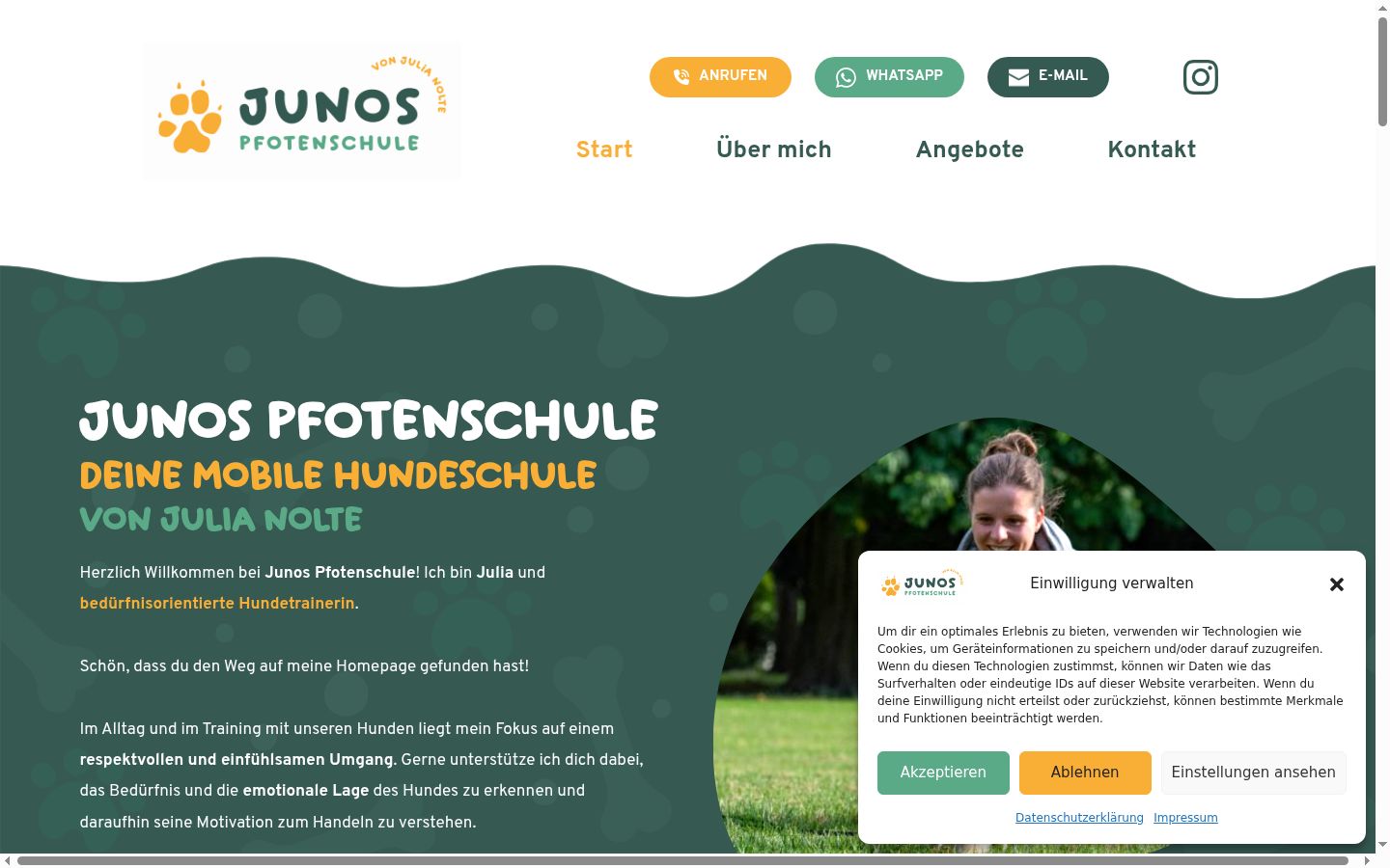 Screenshot van de toestemmingsbanner zoals getoond vóór enige interactie