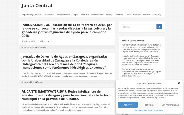 Screenshot of juntacentral.org