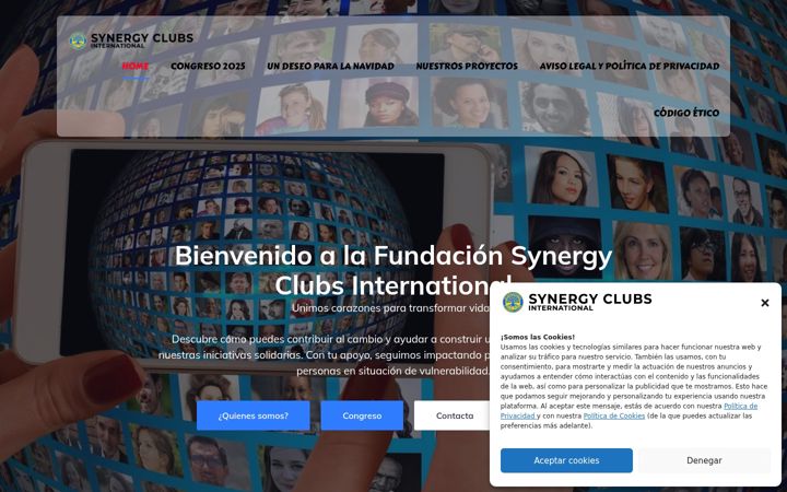 Screenshot of juntosdejamoshuellasynergy.org